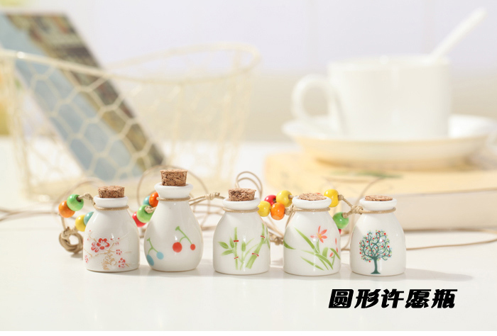 鎮陶瓷精油瓶項鏈