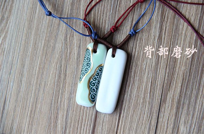 景德鎮青花瓷情侶項鏈