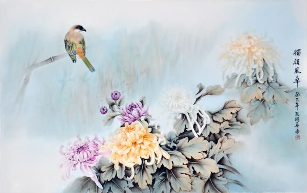 熊國華陶瓷花鳥瓷板畫