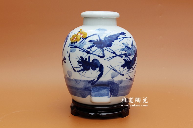 景德鎮陶瓷酒壇子30斤手繪群趣