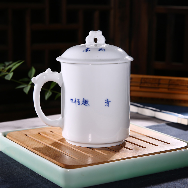 景德鎮手繪青花瓷陶瓷茶杯