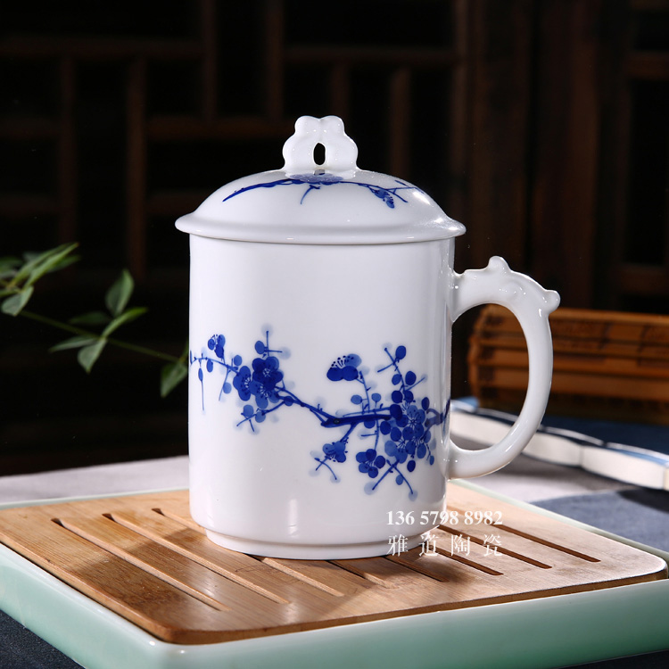 景德鎮手繪青花瓷陶瓷茶杯