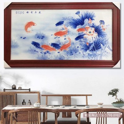 客廳掛什么瓷板畫好-掛什么瓷板畫招財？