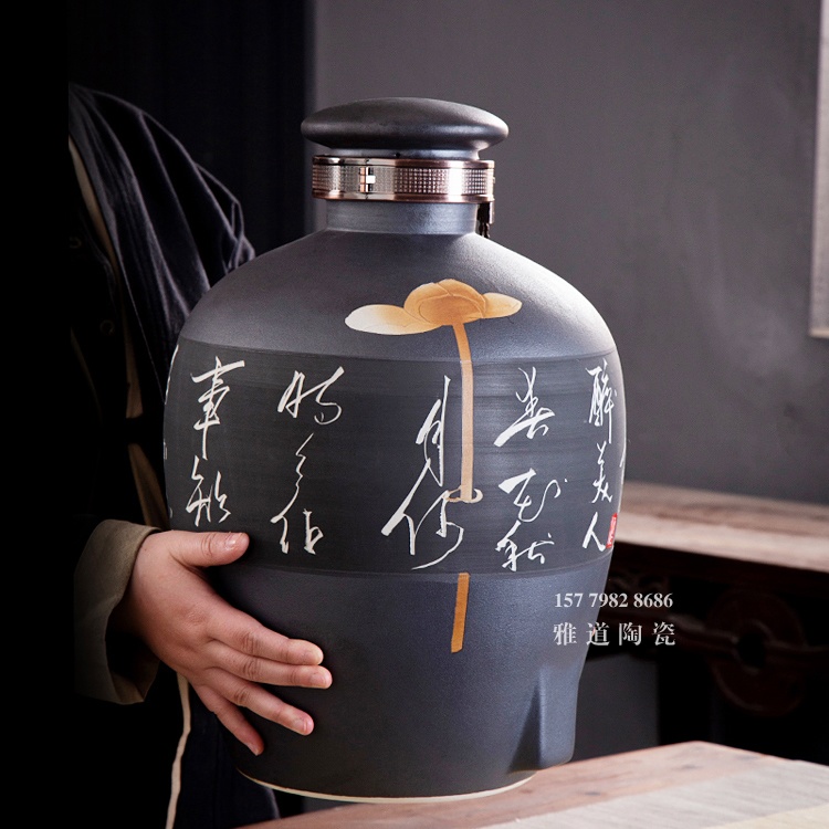 酒壇子30斤批發手工雕刻醉美人
