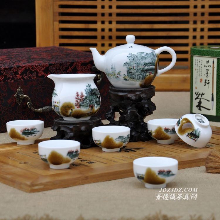 景德鎮手繪窯變高檔茶具