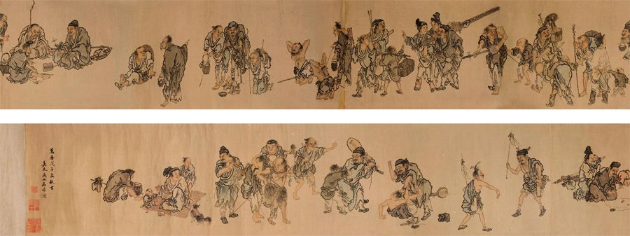 明代石嵉《流民圖》