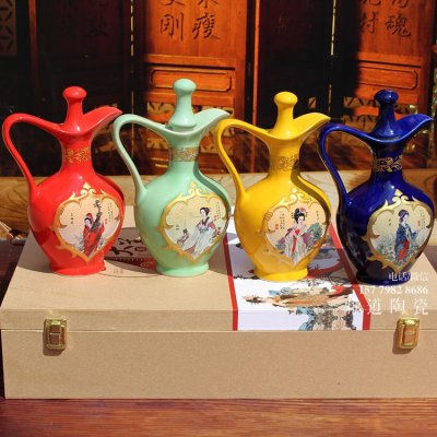 景德鎮陶瓷酒瓶廠家_1斤裝陶瓷酒瓶批發