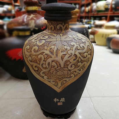 5到50斤高檔復古雕刻陶瓷酒壇批發
