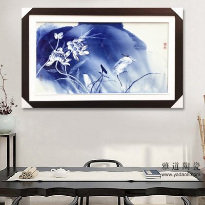 中國畫潑墨寫意在陶瓷青花畫中的運用