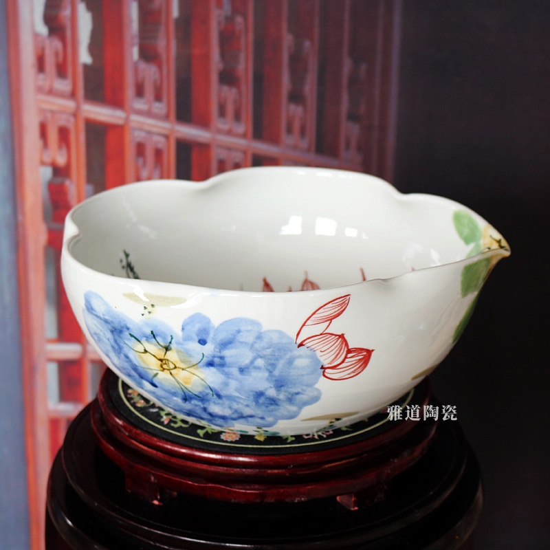 景德鎮陶瓷手繪睡蓮荷花盆（清香）(圖1)