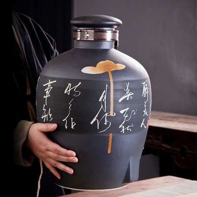 酒壇子30斤批發手工雕刻醉美人