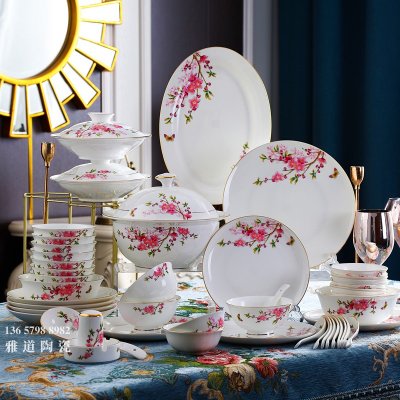 景德鎮金邊陶瓷餐具套裝熱銷排行榜